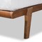 Baxton Studio Kaia Mid-Century Modern Walnut Brown Finished Wood Twin Size Platform Bed Frame 183-11177-Zoro - alternate 5